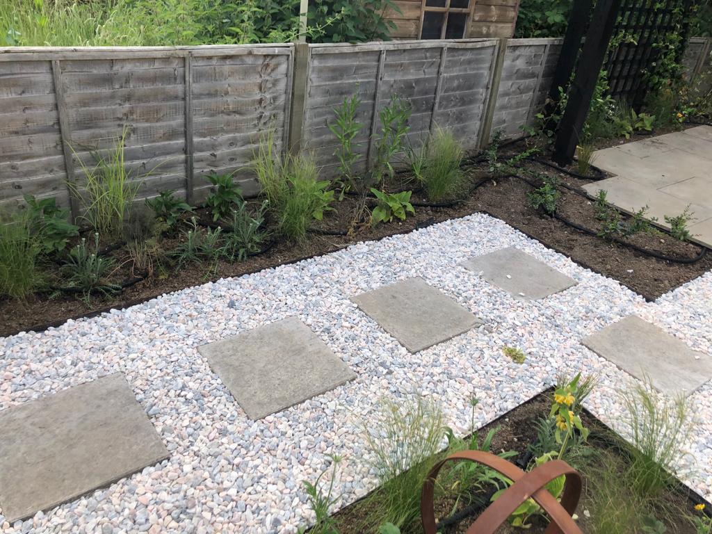 Drip line installation for nice garden